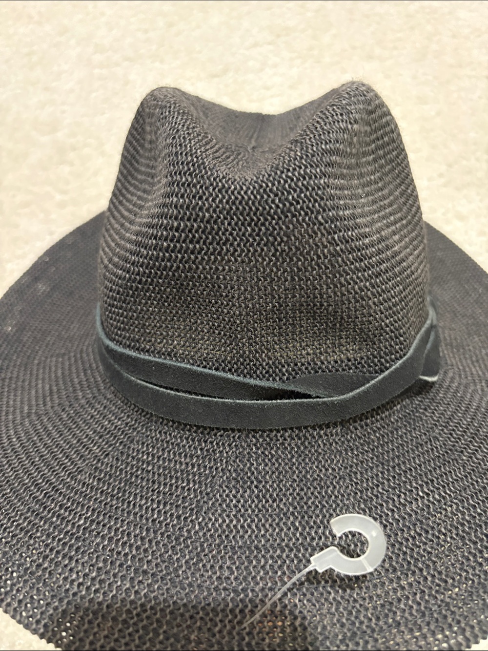 Goorin Bros Black Straw Fedora Hat